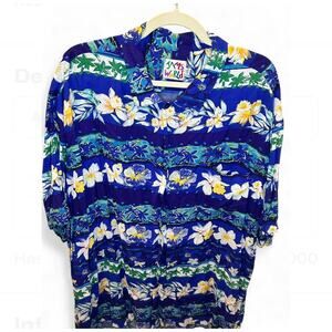 Rare Jams World Men’s Shirt Orchid Rows. Size XXL